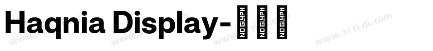 Haqnia Display字体转换